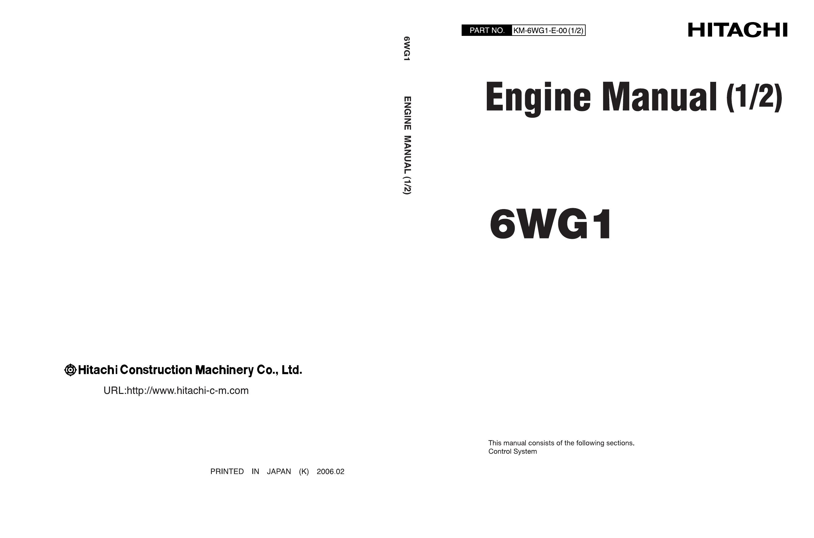 Engine Manual 6WG1 1-2